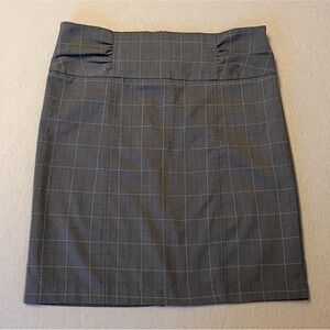 Spacegirlz Womens Mini Pencil Skirt Size 11 Gray Modern Career Striped‎ Skirt